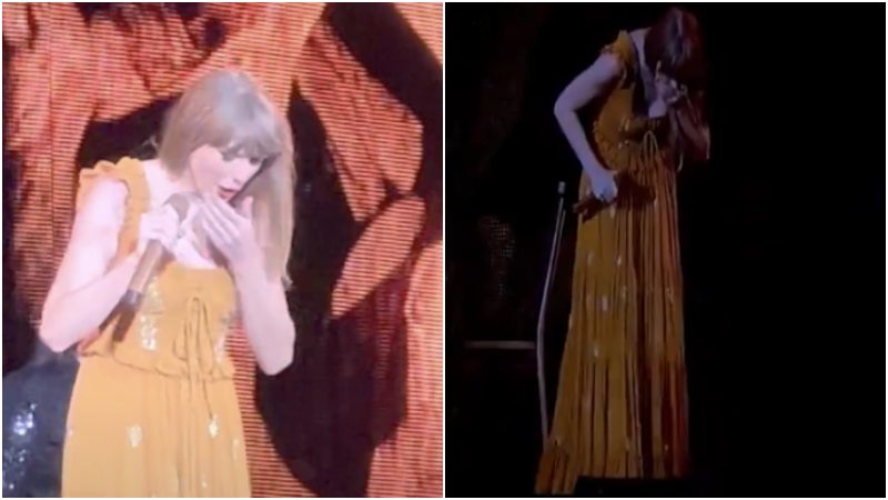 ¡DELICIOSO! Taylor Swift se tragó un insecto en pleno show (VIDEO)