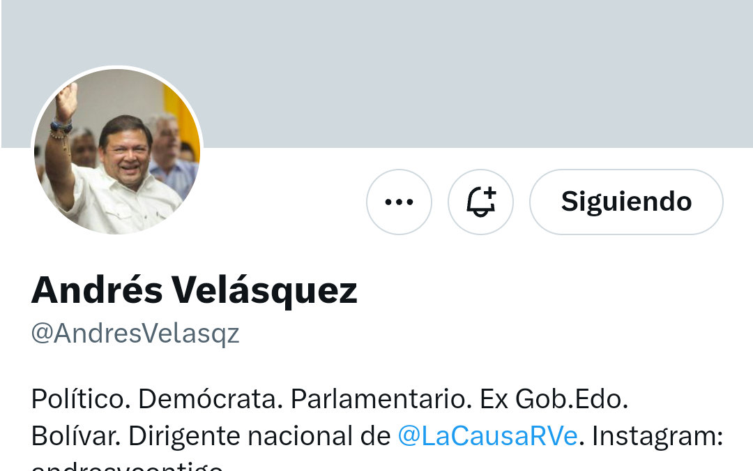 TWITTERAZO: @AndresVelasqz «En Venezuela no existen instituciones ni separación de poderes»