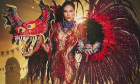 ¡ARRASÓ! Diana Silva luce traje típico de Diablos de Yare en el Miss Universo