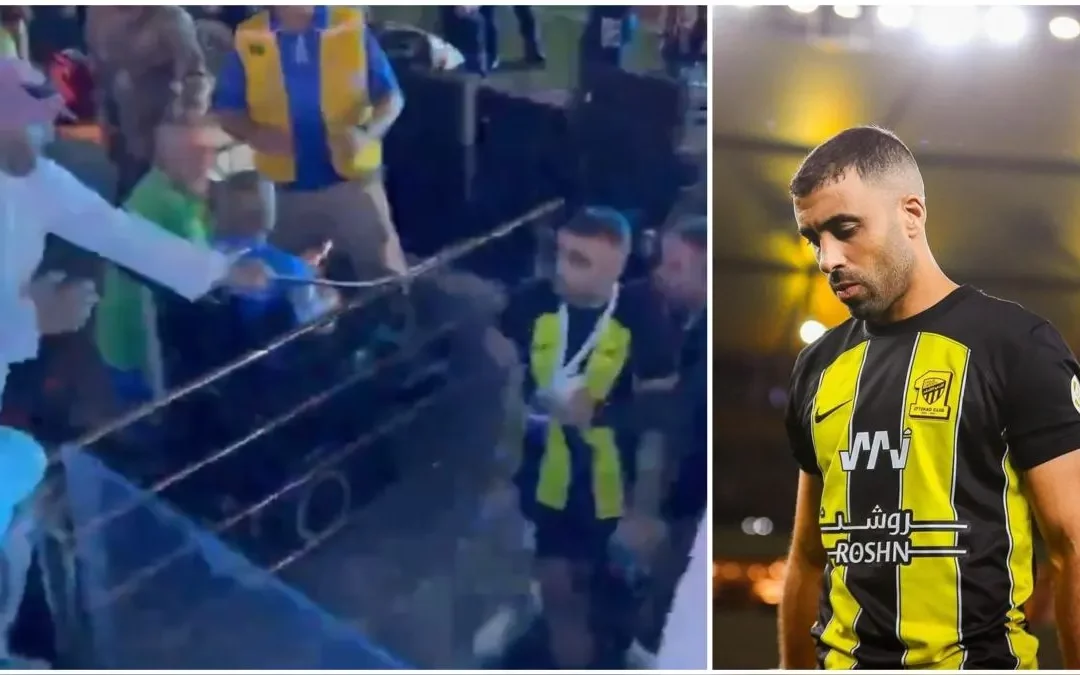 ¡VIOLENTO! Futbolista recibe latigazos de un hincha tras perder la Supercopa de Arabia Saudita (VIDEO)