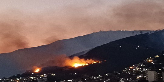 Combaten incendios forestales en parques de Carabobo, Miranda y Caracas