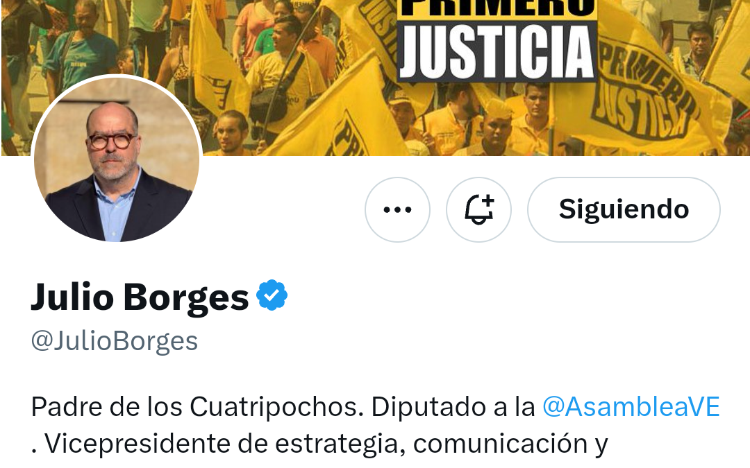 TWITTERAZO: @JulioBorges «la policía política de Maduro y el crimen organizado son lo mismo»