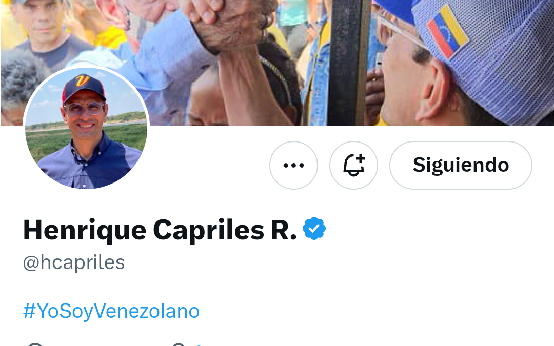TWITTERAZO: @hcapriles «Sigue el Gobierno utilizando a la Contraloría como brazo ejecutor de su visión represiva y anti democrática»