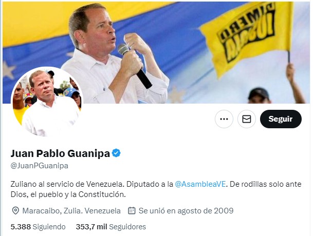 TWITTERAZO: @JuanPGuanipa resaltó la «admirable la vocación democrática del pueblo venezolano»