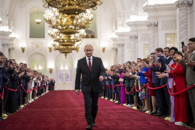 Putin toma posesión como presidente para un quinto mandato de 6 años