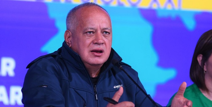 Cabello señala a EE. UU. por el intento de golpe de Estado en Bolivia