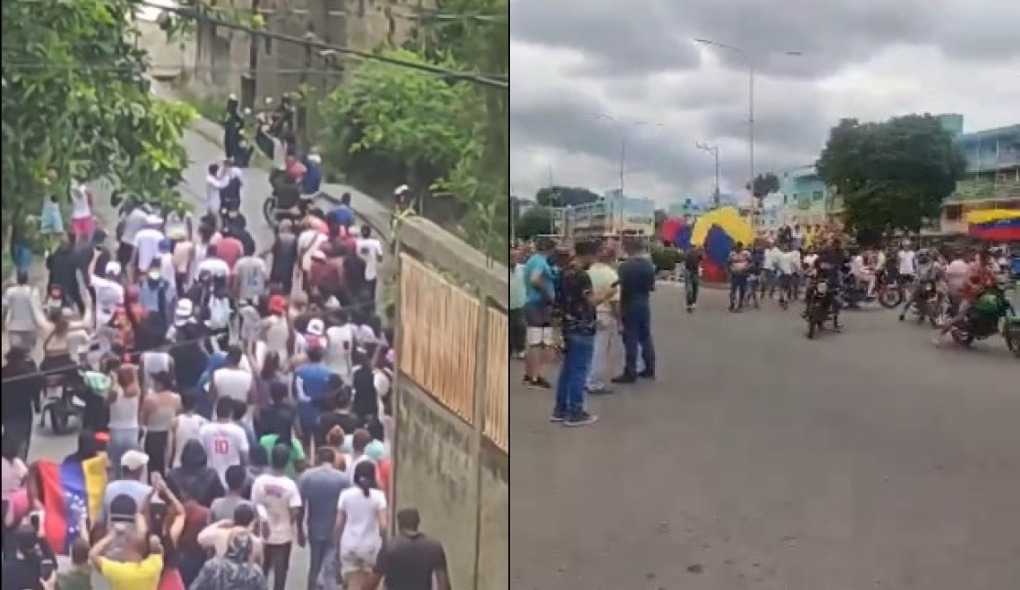 «¡BAJAN LOS CERROS!»: Caracas protesta contra proclamación de Maduro (VIDEOS)