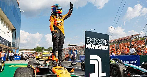 Piastri logra su primer triunfo de F1 en Hungría