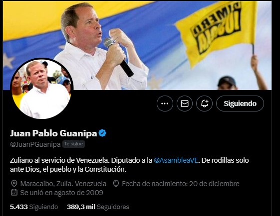 TWITTERAZO: @JuanPGuanipa sobre arremetida del chavismo a las RR.SS.: «Quieren aplicar el modelo chino»