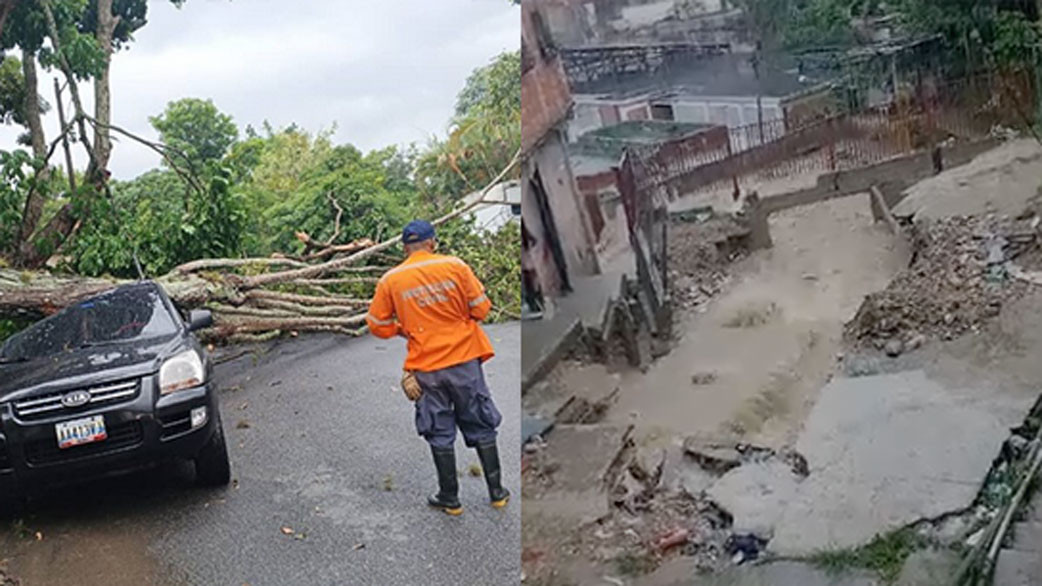 Lluvias en Caracas generan deslaves, inundaciones y caída de árboles