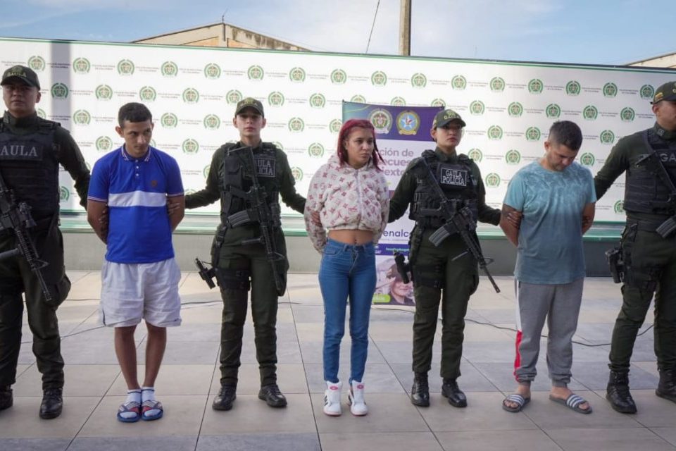 Cinco miembros del ‘Tren de Aragua’ fueron capturados en Colombia