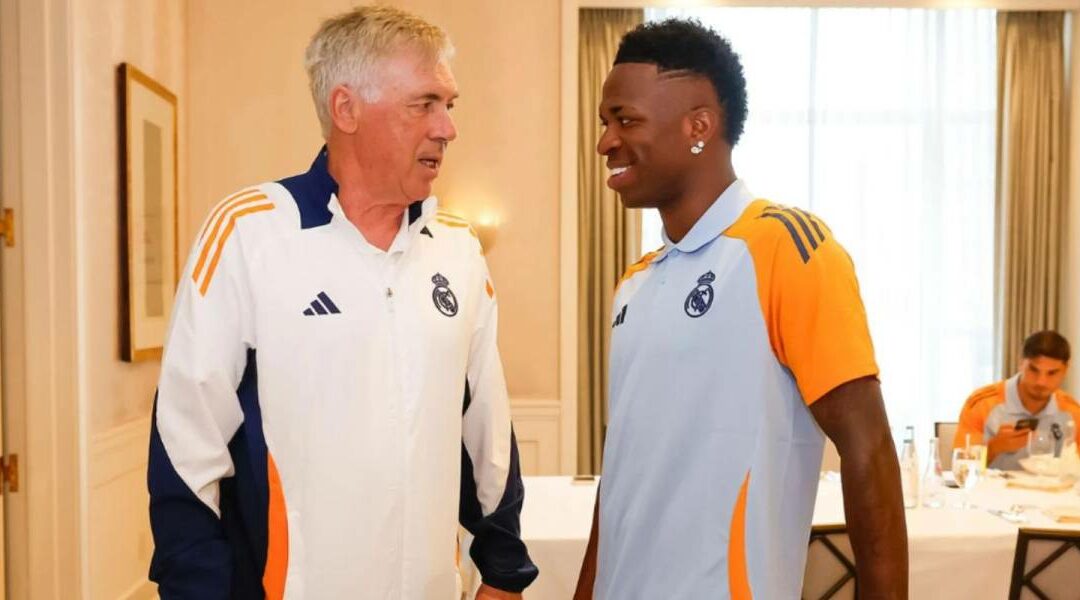 Vinícius da la bienvenida a Ancelotti a Brasil: “Eres el mejor»